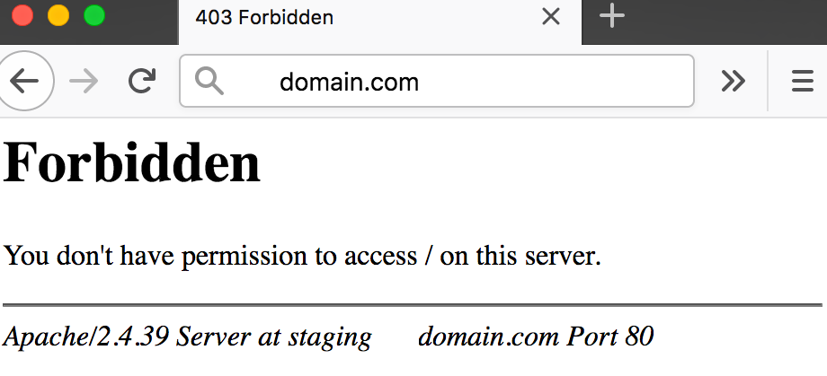 http error 403.14 - forbidden node js windows 10
